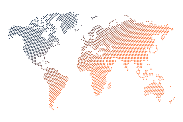Global freight forwarding network across 5 continents